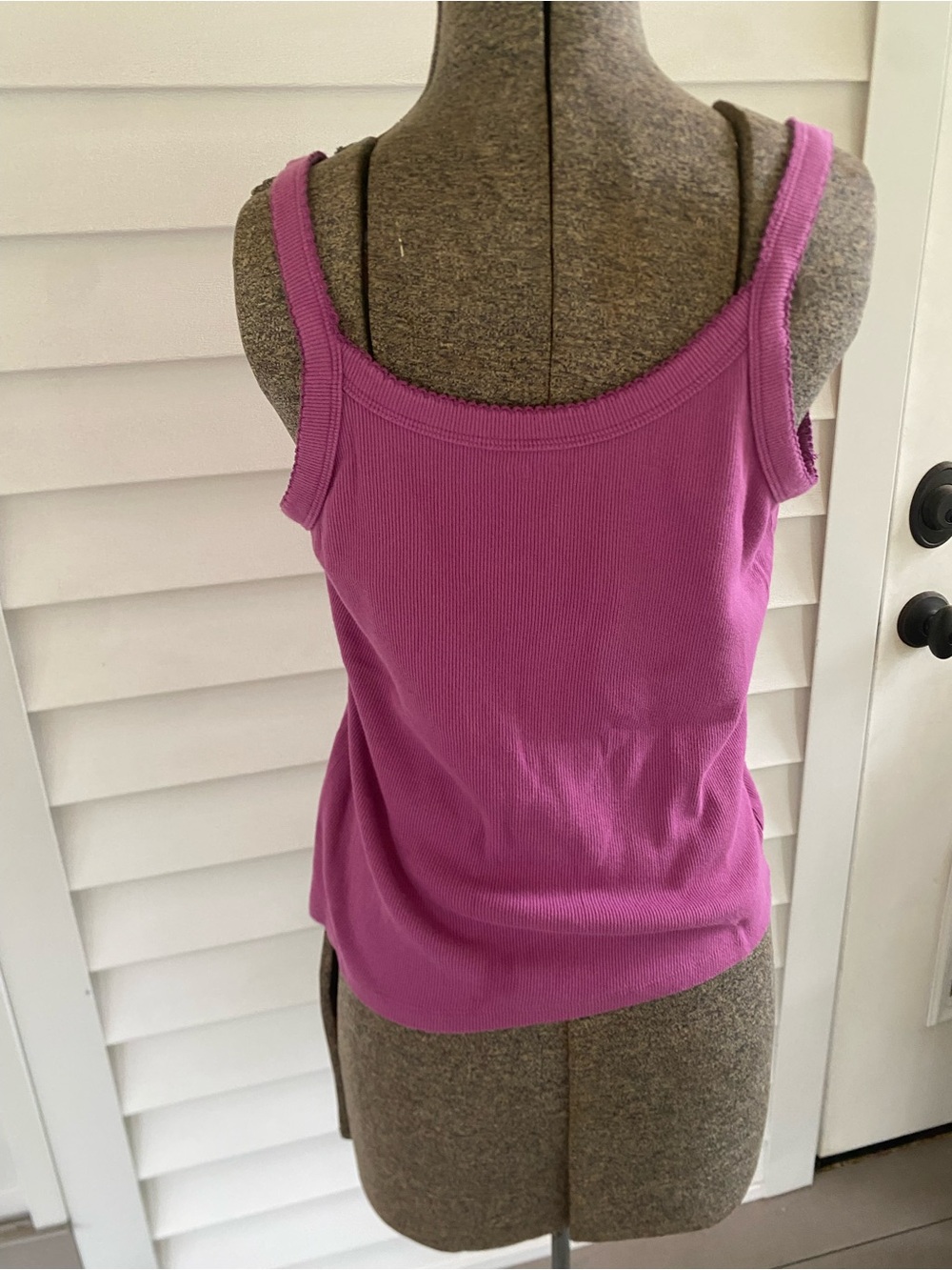 Old Navy Ribbed Tank Top in Bright Magenta - Picture 2 of 7